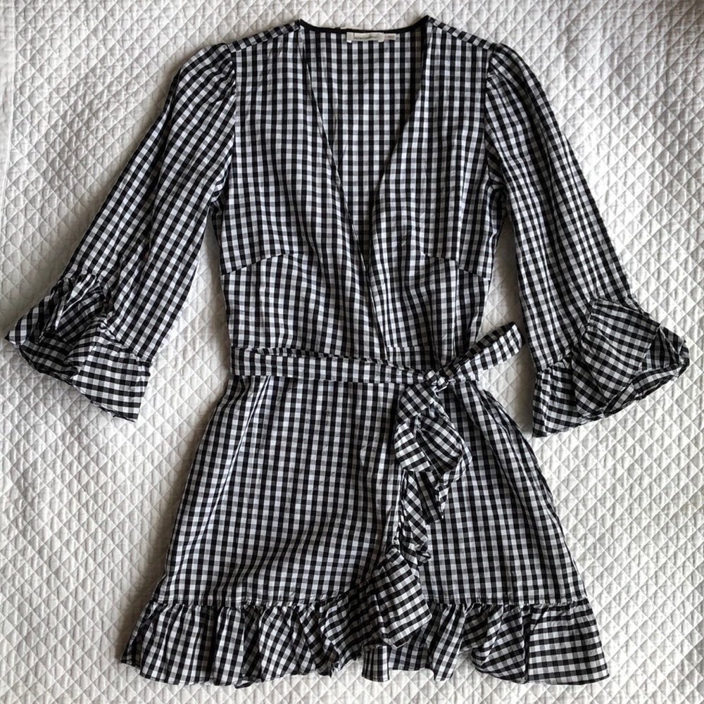 Buffalo Check Wrap Tunic